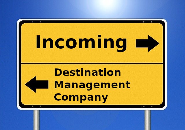Bild mit einem Straßenbild und der Aufschrift Incoming und Destination Management Company