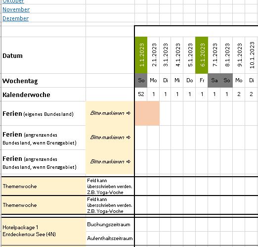 Sales- oder Marketingplan Bildauszug aus der Vorlage Salesplan und Marketingplan